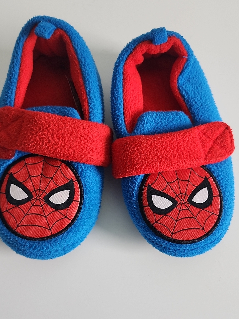 Kids Blue & Red Spiderman Slippers